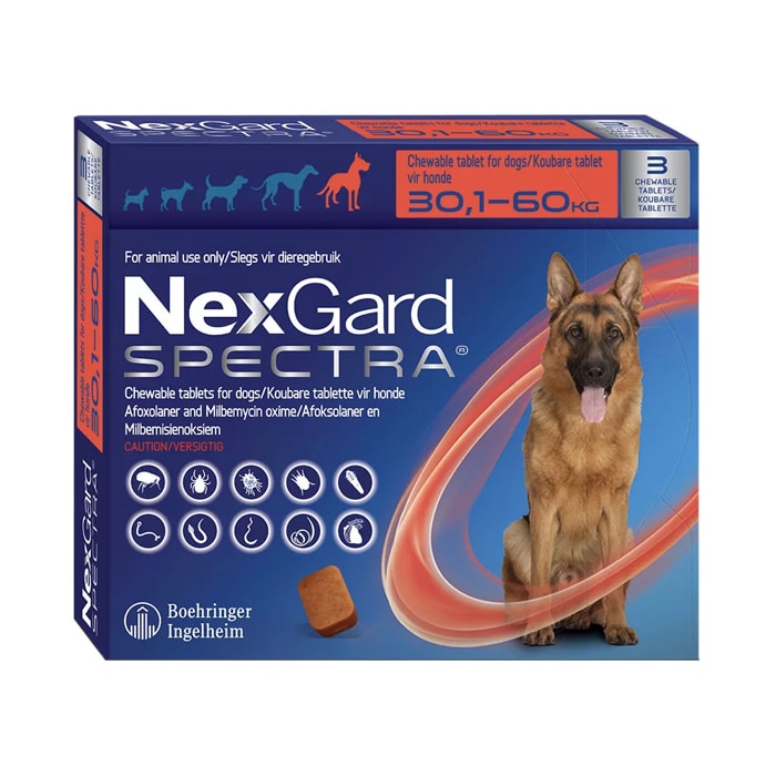NexGard Spectra Chew Extra Large Dog 30.1-60kg Mixed Parasite