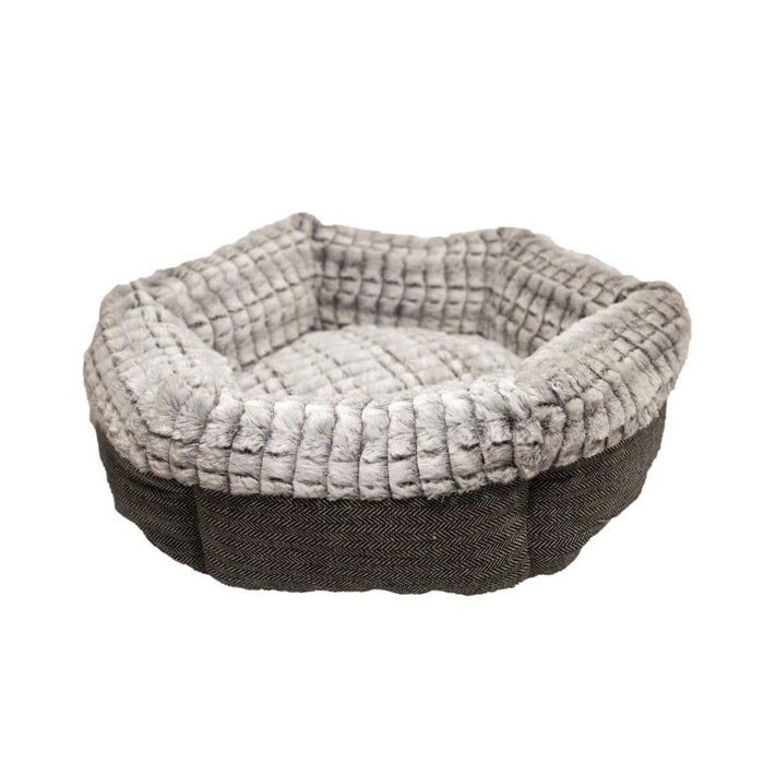 rosewood grey teddy bear cat bed